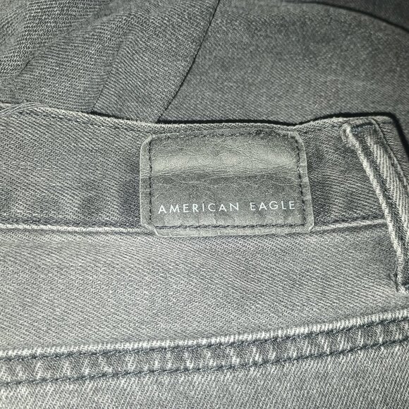 American Eagle Outfitters Mom Jean Black Distressed Size 24 Regular - Picture 3 of 9